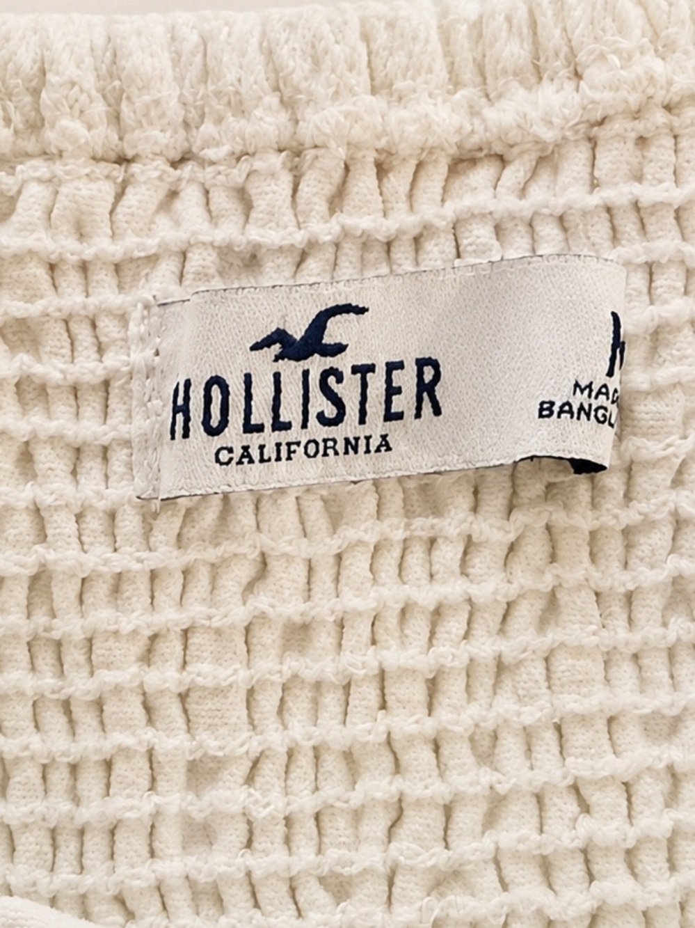 Hollister Women's Denim Cream Wide-Leg Jumpsuit - Medium - Picture 2 of 5